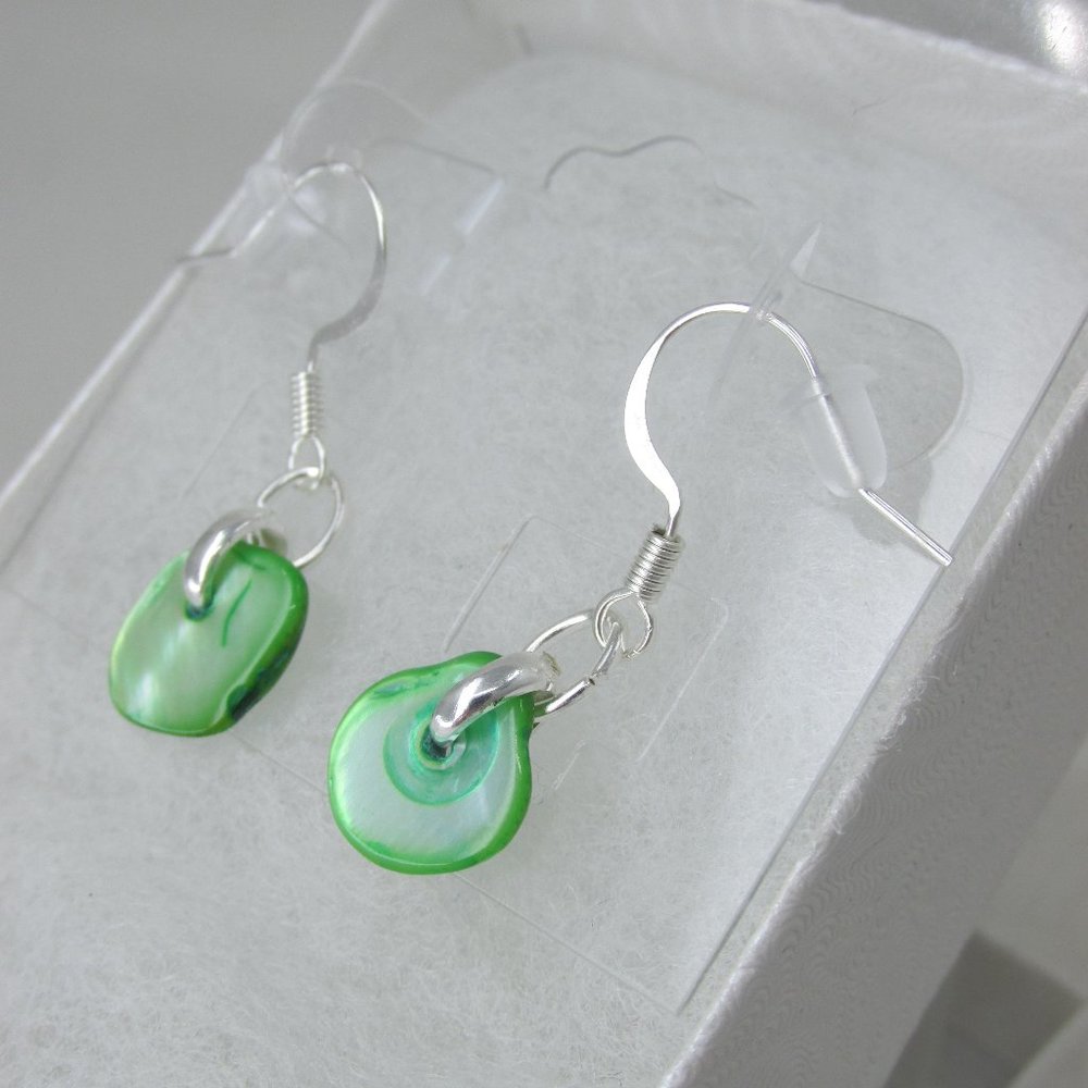 Dainty Treasures Shell Earrings with Silver Plated hooks
